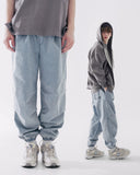 ダブルユーブイプロジェクト(WV PROJECT) Ian Balloon Banded Waist Pants GreyBlue MJLP7474