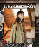 ダブルユーブイプロジェクト(WV PROJECT)EVELYN SHIRT JACKET DARK BEIGE MJLS7308