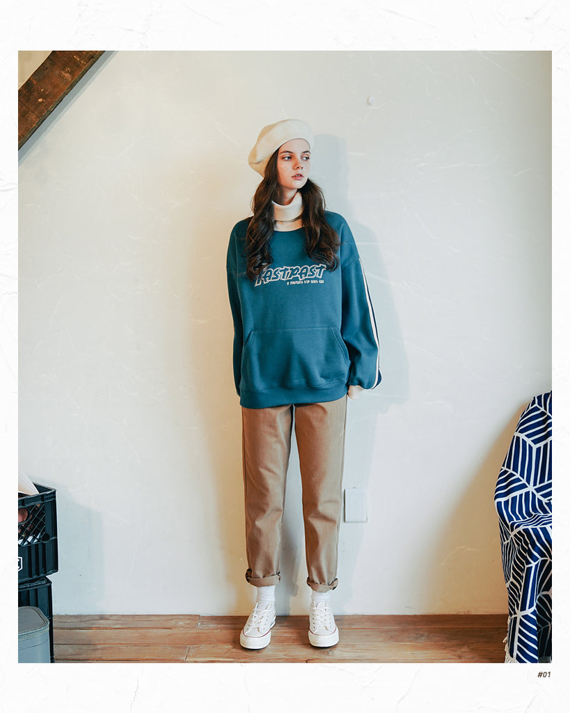 ダブルユーブイプロジェクト(WV PROJECT)  Stuff Turtle SweatShirt BLUE GREEN MJMT7301
