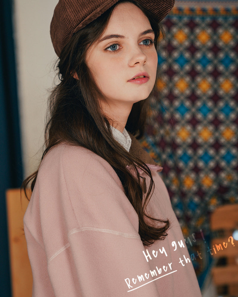 ダブルユーブイプロジェクト(WV PROJECT) RYA FLEECE ANORAK PINK MJMT7339