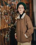 ダブルユーブイプロジェクト(WV PROJECT)RYA FLEECE ANORAK BROWN MJMT7339