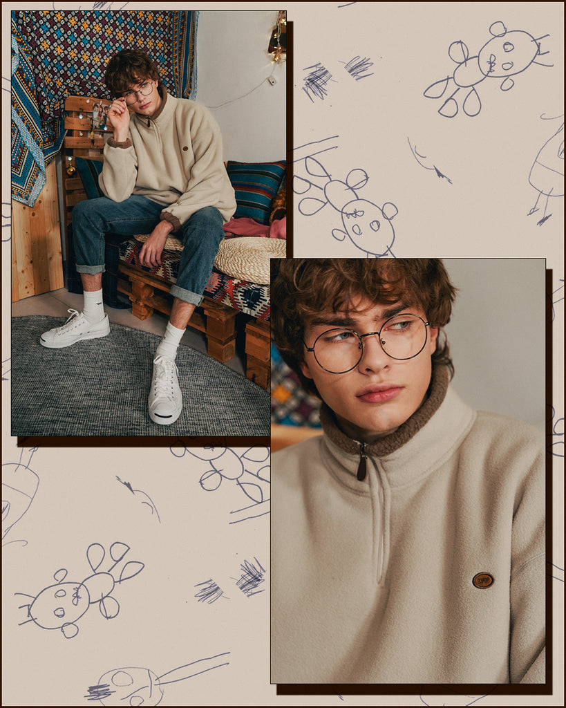 ダブルユーブイプロジェクト(WV PROJECT) RYA FLEECE ANORAK BEIGE MJMT7339