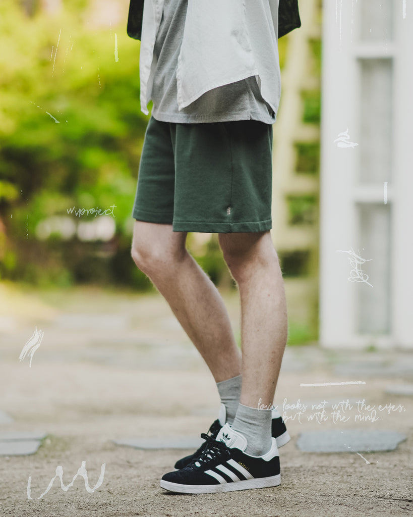 ダブルユーブイプロジェクト(WV PROJECT) Mini Sweat Shorts Green MJSP7498