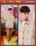 ダブルユーブイプロジェクト(WV PROJECT) LOOK CHECK SHIRT BEIGE MJSS7261