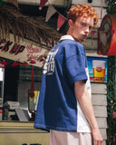 ダブルユーブイプロジェクト(WV PROJECT) STEPS SHORT SLEEVE NAVY MJST7170