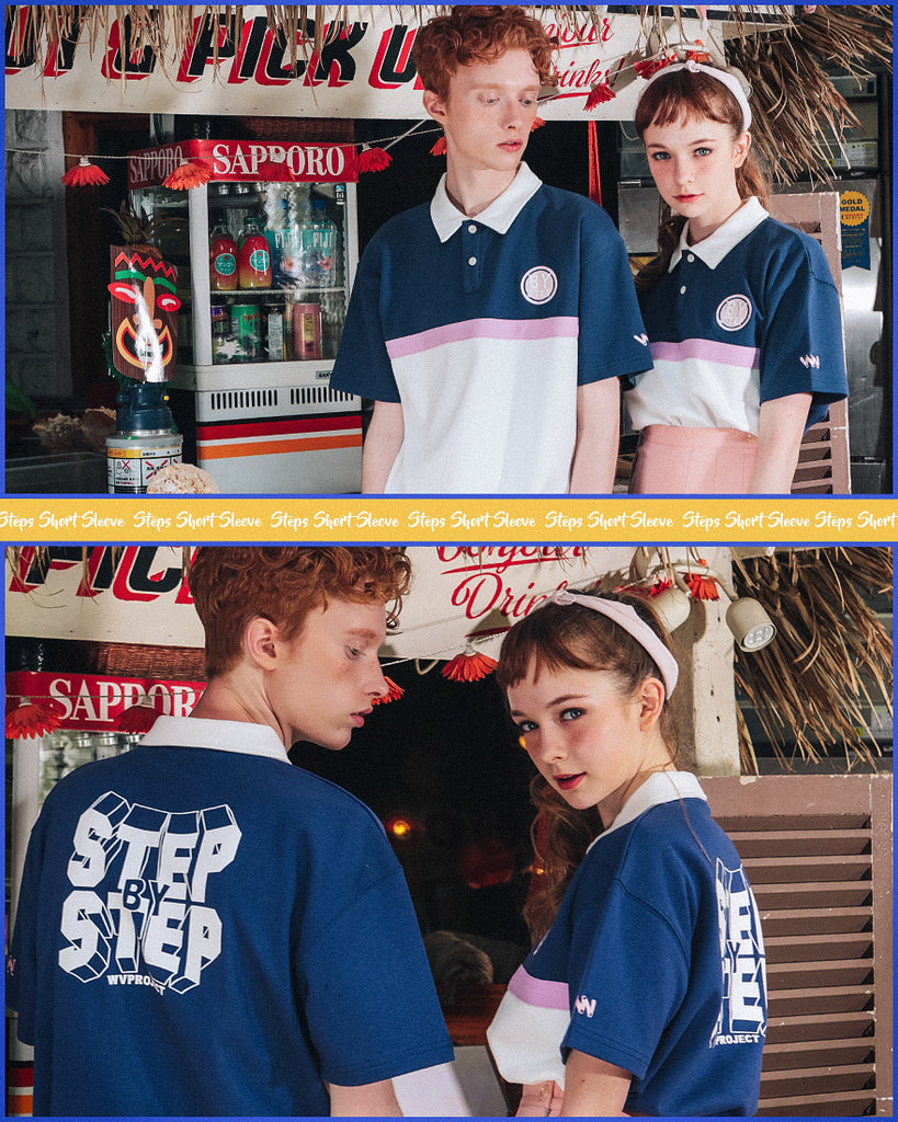 ダブルユーブイプロジェクト(WV PROJECT) STEPS SHORT SLEEVE NAVY MJST7170