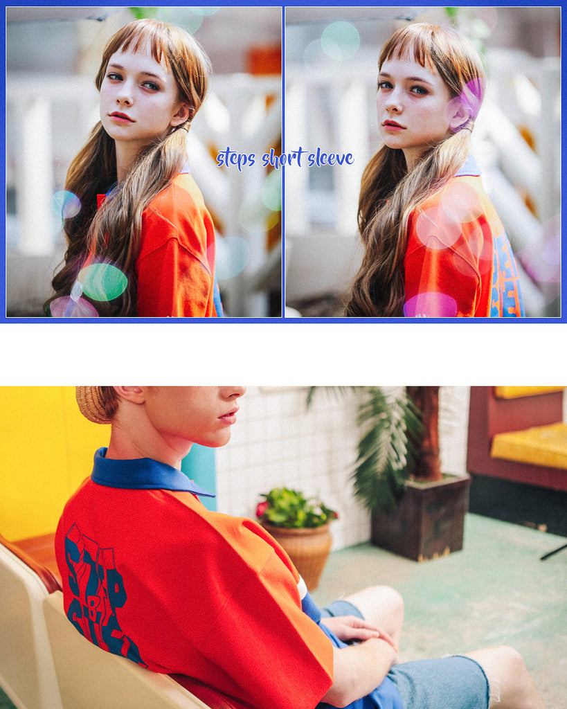 ダブルユーブイプロジェクト(WV PROJECT) STEPS SHORT SLEEVE ORANGE MJST7170