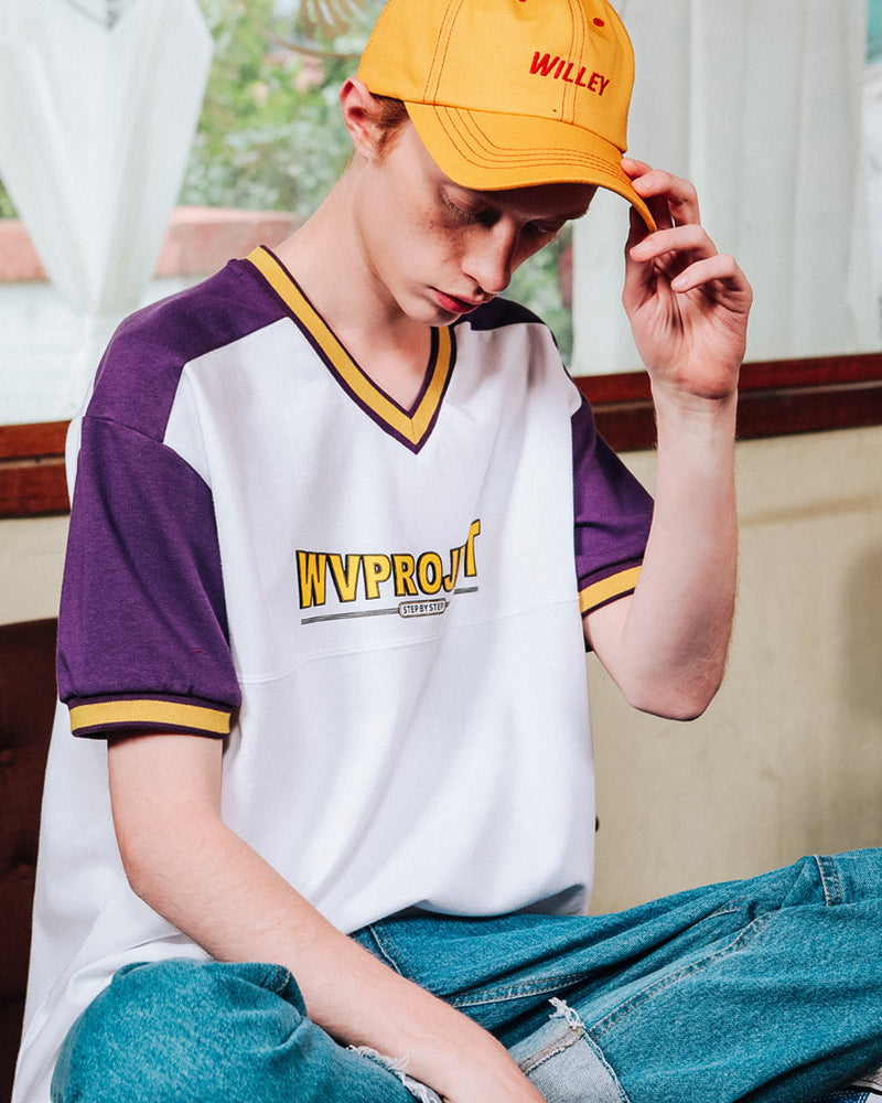 ダブルユーブイプロジェクト(WV PROJECT) V BLOCK SHORT SLEEVE IVORY MJST7173