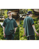 ダブルユーブイプロジェクト(WV PROJECT) Mini Collar Short-Sleeved T-shirt Green MJST7497