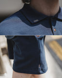 ダブルユーブイプロジェクト(WV PROJECT) Mini Collar Short-Sleeved T-shirt Navy MJST7497