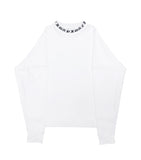 DAYDAF (デイダフ) DAYDAF NECK LOGO SLEEVE T-SHIRT (WHITE)
