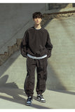マスノウン(MASSNOUN)  3M NYLON TRAINNING CREWNECK MSOCR005-BK