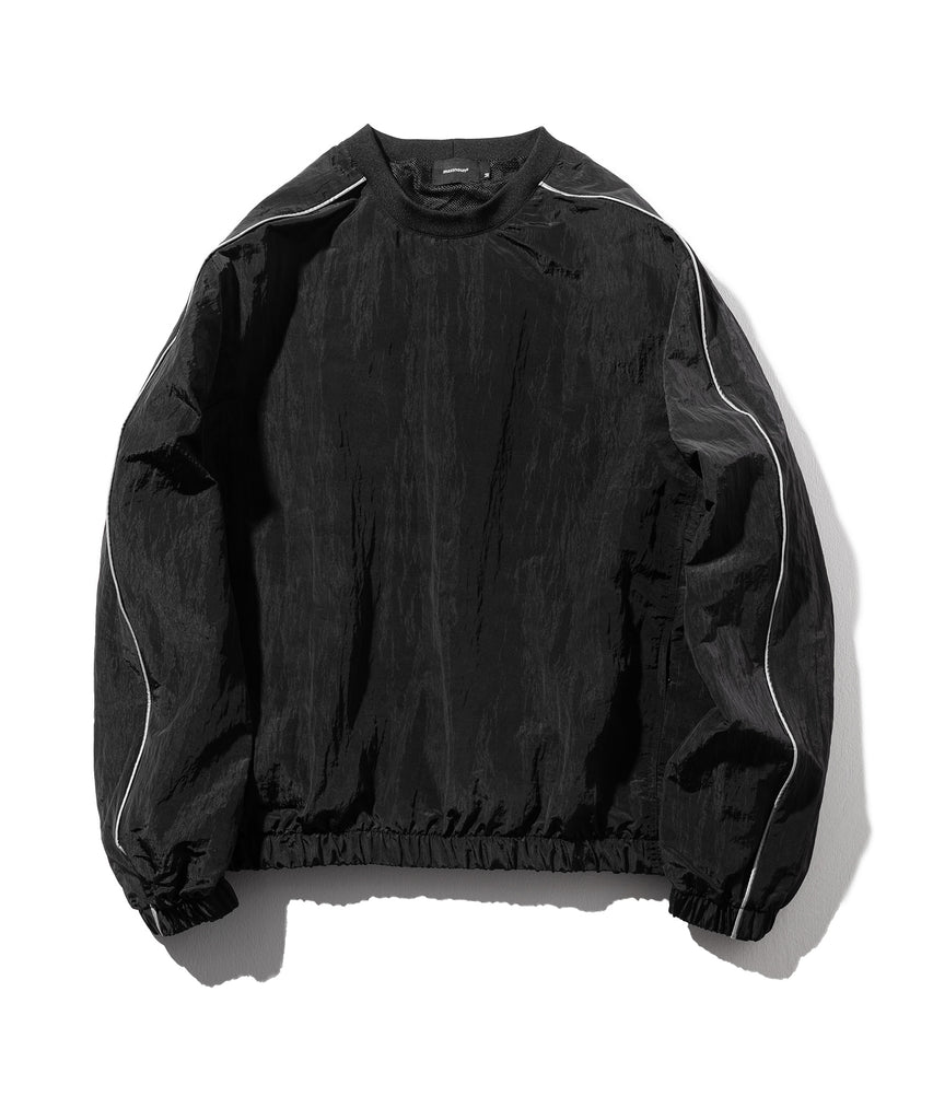 マスノウン(MASSNOUN)  3M NYLON TRAINNING CREWNECK MSOCR005-BK