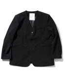 マスノウン(MASSNOUN)  COLLARLESS OVERSIZED BLAZER JACKET MSOJK005-BK