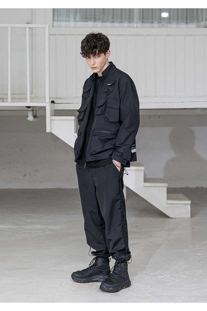メスノウン(MASSNOUN) SL LOGO MULTI POCKET JACKET MSZJK001-BK