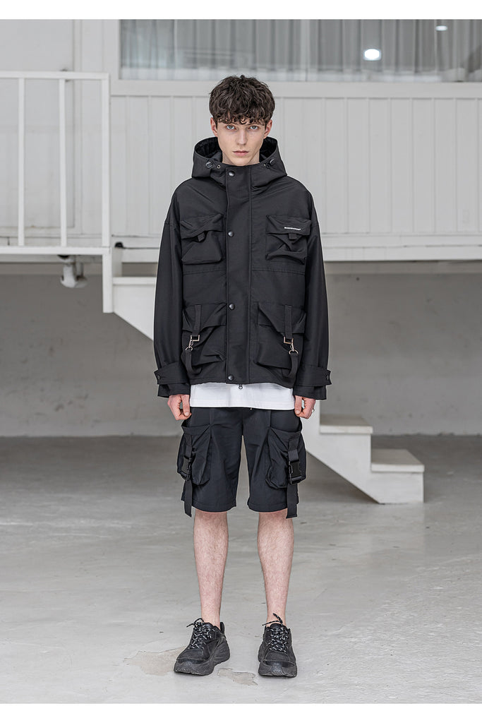メスノウン(MASSNOUN) SL LOGO TECH LOOP JACKET MSZJK002-BK