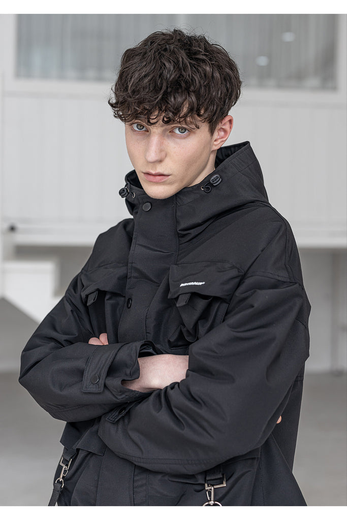 メスノウン(MASSNOUN) SL LOGO TECH LOOP JACKET MSZJK002-BK