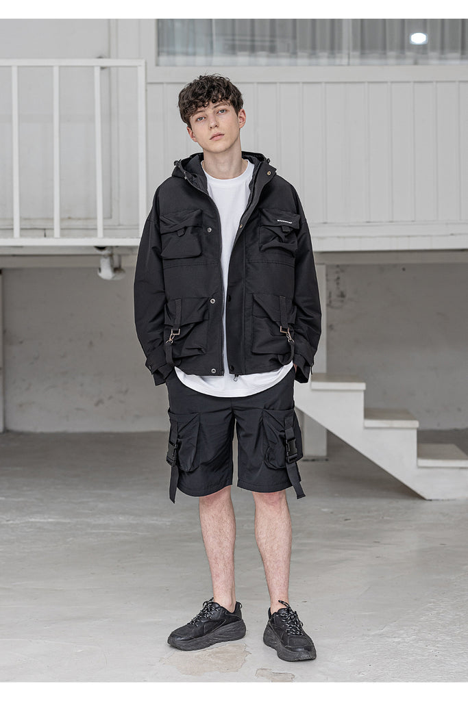 メスノウン(MASSNOUN) SL LOGO TECH LOOP JACKET MSZJK002-BK