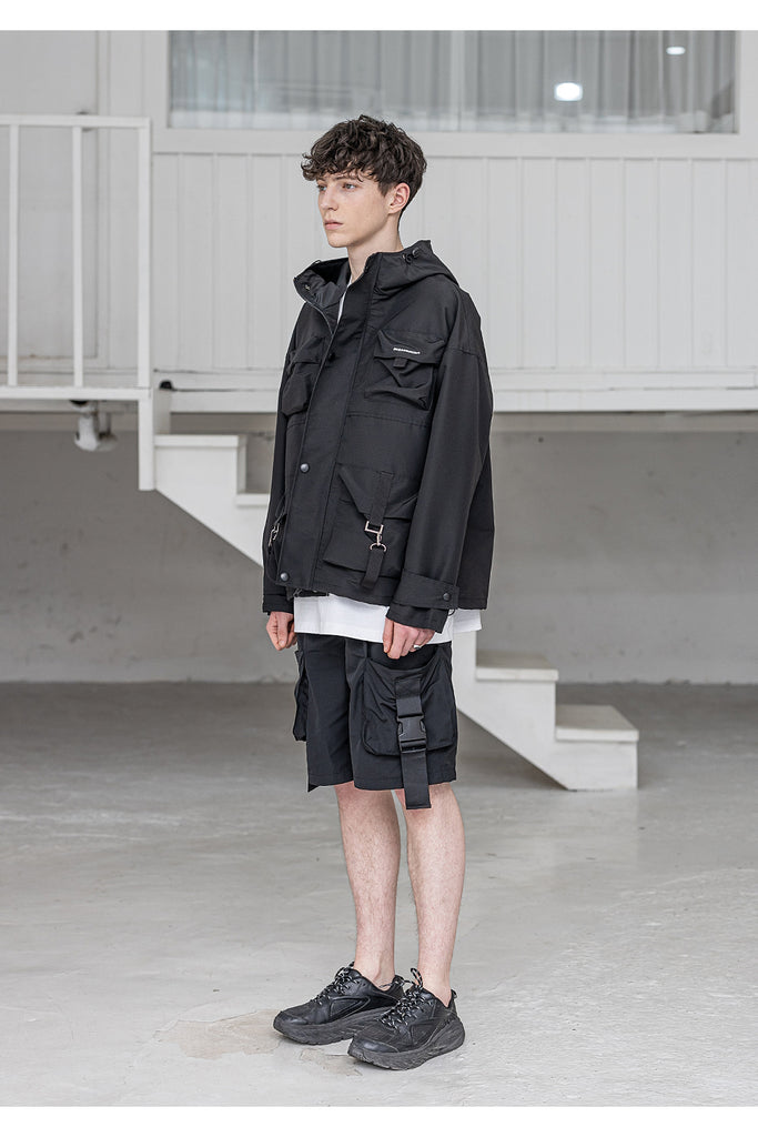 メスノウン(MASSNOUN) SL LOGO TECH LOOP JACKET MSZJK002-BK