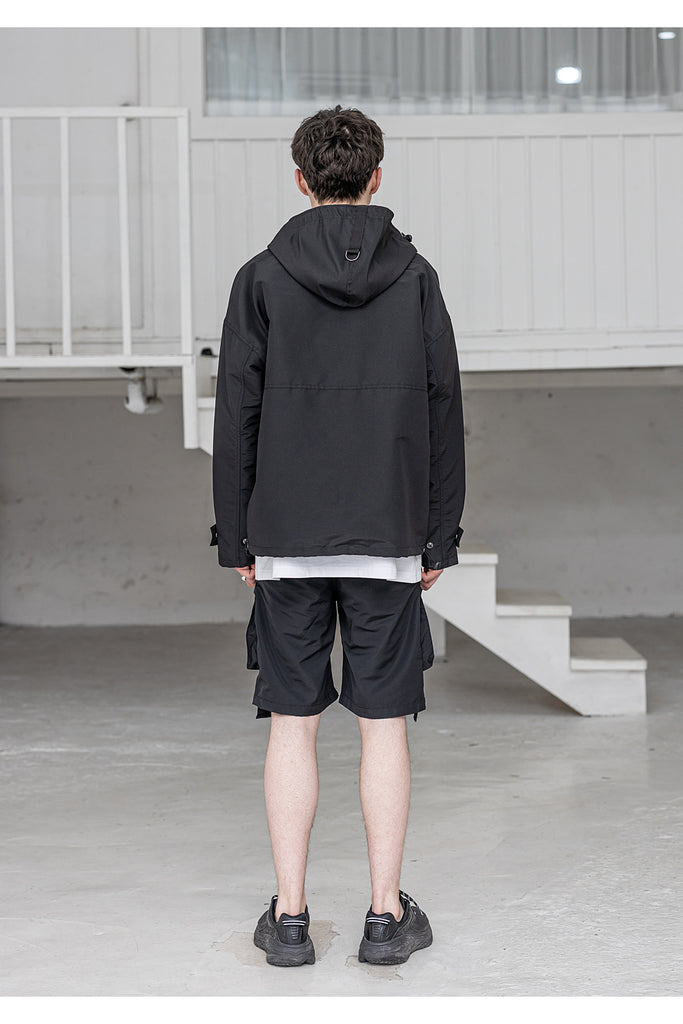 メスノウン(MASSNOUN) SL LOGO TECH LOOP JACKET MSZJK002-BK