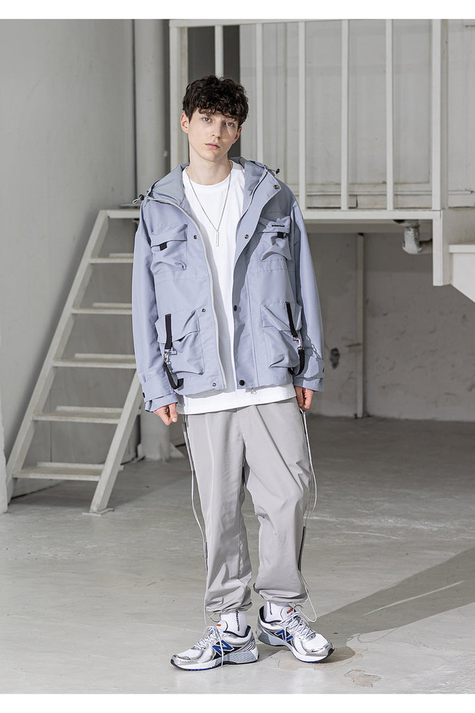 メスノウン(MASSNOUN) SL LOGO TECH LOOP JACKET MSZJK002-GY