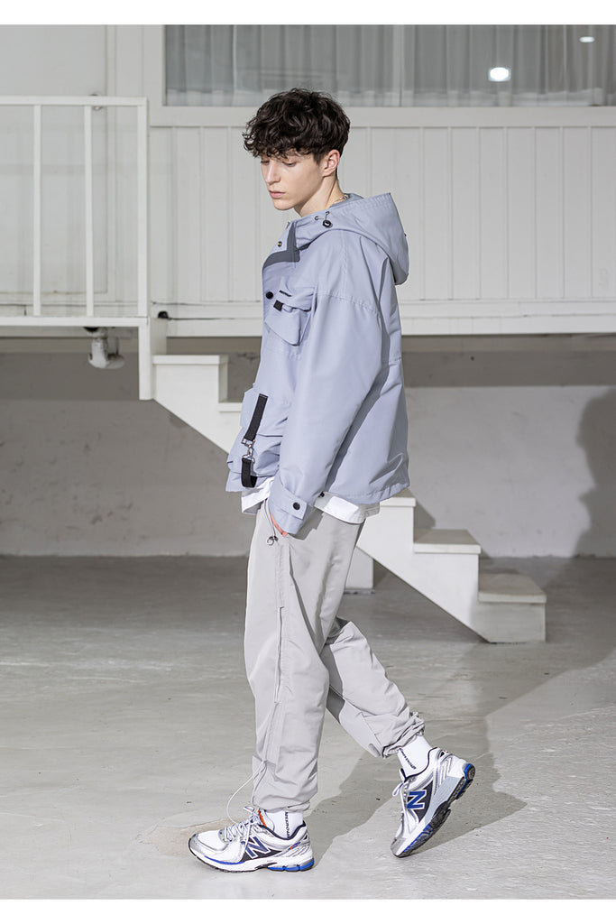 メスノウン(MASSNOUN) SL LOGO TECH LOOP JACKET MSZJK002-GY