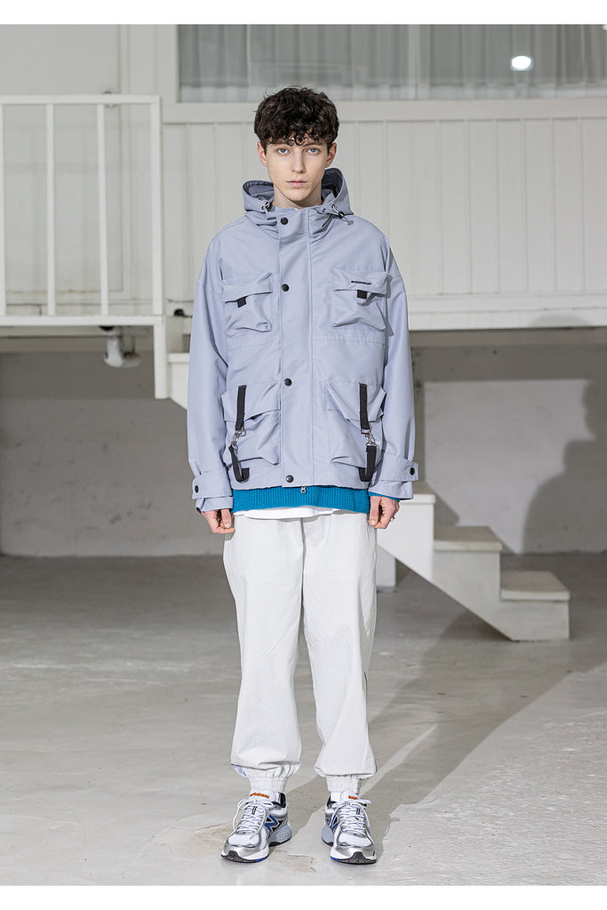 メスノウン(MASSNOUN) SL LOGO TECH LOOP JACKET MSZJK002-GY