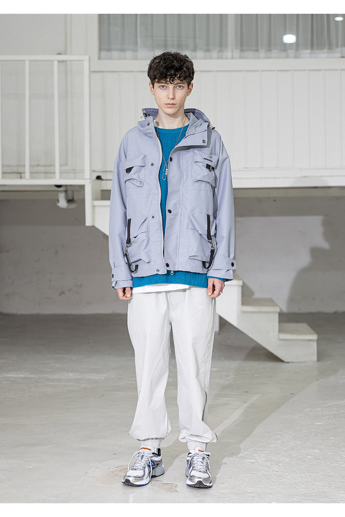 メスノウン(MASSNOUN) SL LOGO TECH LOOP JACKET MSZJK002-GY