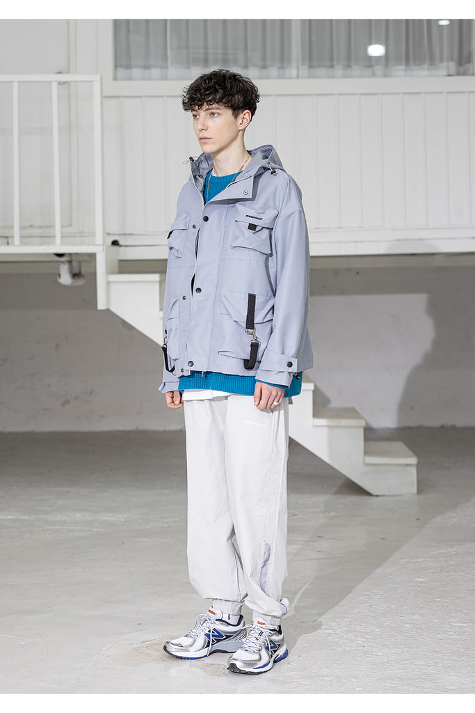 メスノウン(MASSNOUN) SL LOGO TECH LOOP JACKET MSZJK002-GY