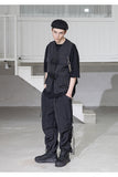 メスノウン(MASSNOUN) CI LOGO TECH BUCKLE VEST MSZVT001-BK