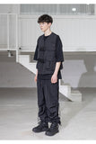 メスノウン(MASSNOUN) CI LOGO TECH BUCKLE VEST MSZVT001-BK