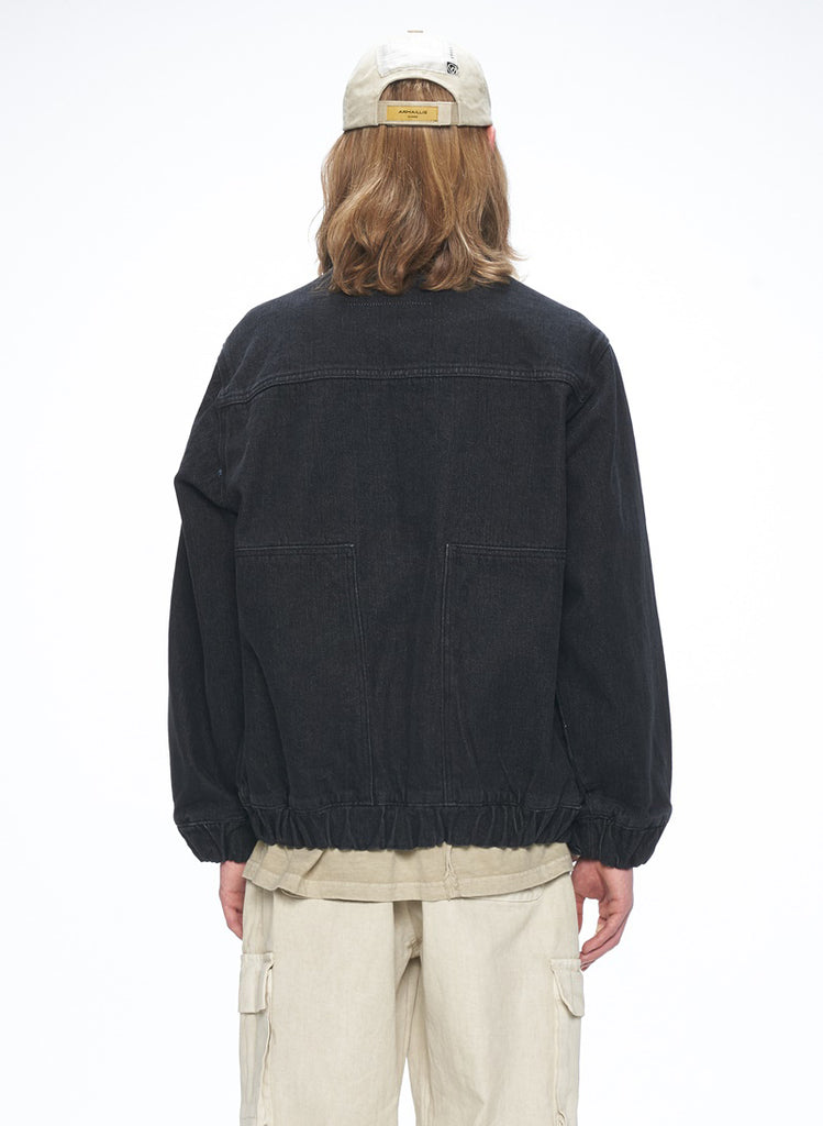 オベルー(OVERR) 20SS BLACK WASHED DENIM JACKET