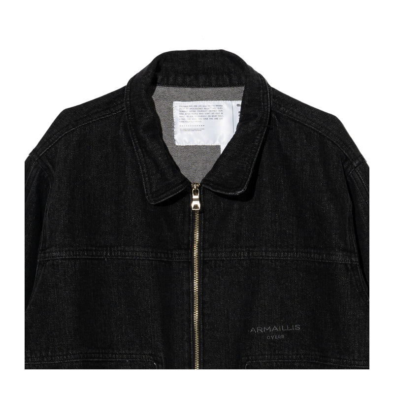 オベルー(OVERR) 20SS BLACK WASHED DENIM JACKET