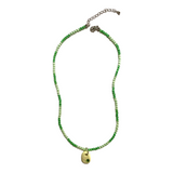 Nff(エヌエフエフ) 	 bead mix necklace_green