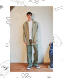 ダブルユーブイプロジェクト(WV PROJECT) Dare Herringbone Long Shirt BEIGE SYLS7328