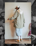 ダブルユーブイプロジェクト(WV PROJECT) Dare Herringbone Long Shirt BEIGE SYLS7328