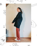 ダブルユーブイプロジェクト(WV PROJECT) Dare Herringbone Long Shirt BLACK SYLS7328