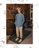 ダブルユーブイプロジェクト(WV PROJECT) Alvin Fleece Zipup BLUE SYOT7342