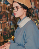 ダブルユーブイプロジェクト(WV PROJECT) Alvin Fleece Zipup BLUE SYOT7342