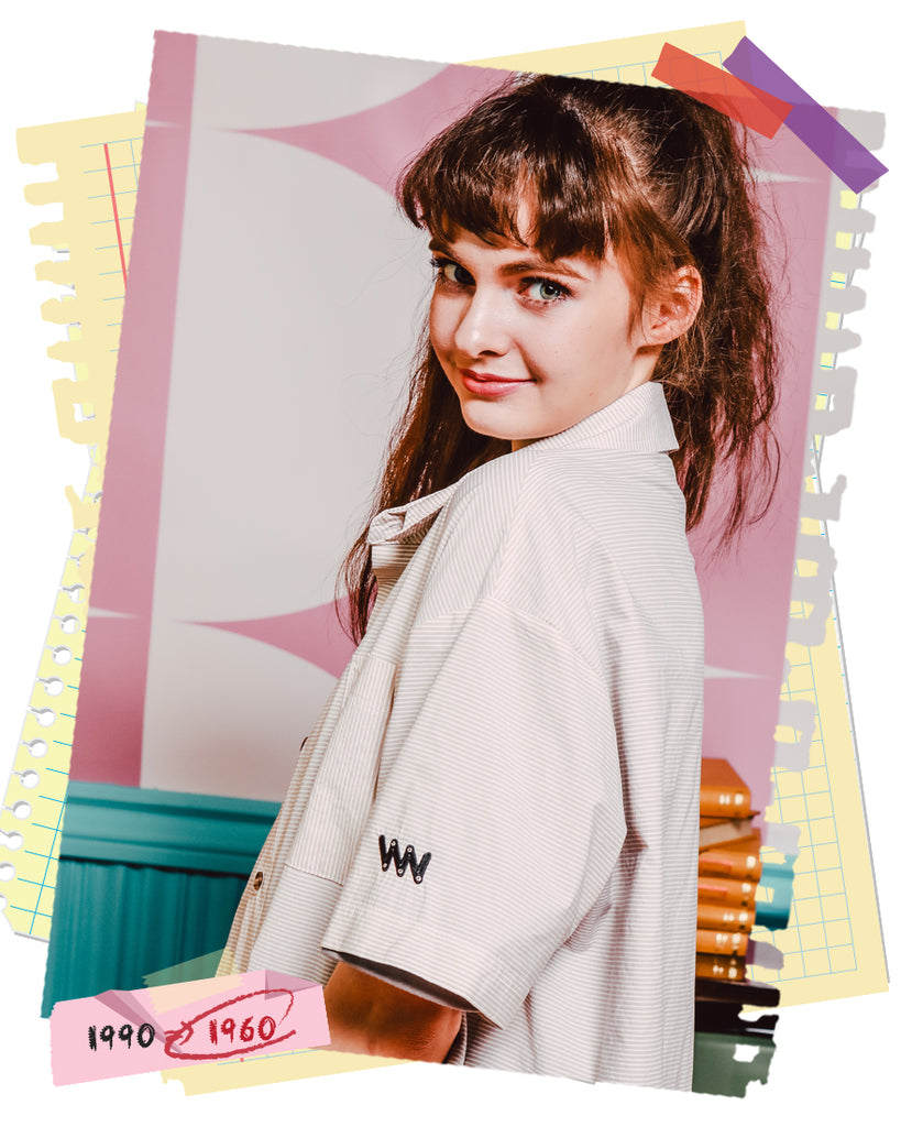 ダブルユーブイプロジェクト(WV PROJECT) THROUGH STRIPE SHIRT BEIGE SYSS7273