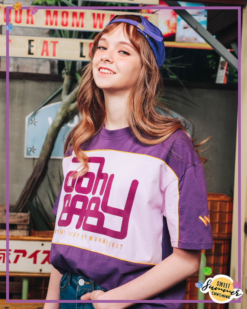 ダブルユーブイプロジェクト(WV PROJECT) BEBE SHORT SLEEVE PURPLE SYST7169