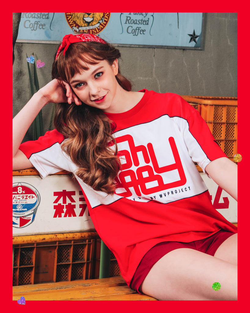 ダブルユーブイプロジェクト(WV PROJECT) BEBE SHORT SLEEVE RED SYST7169