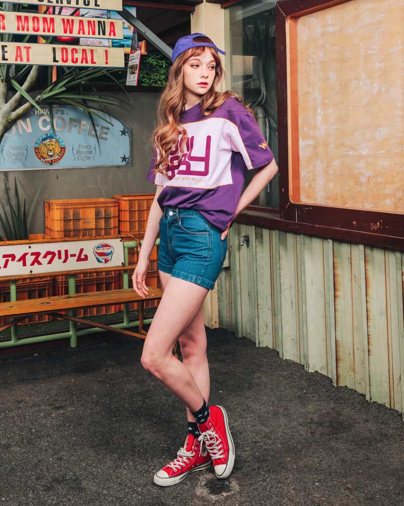 ダブルユーブイプロジェクト(WV PROJECT) BEBE SHORT SLEEVE PURPLE SYST7169