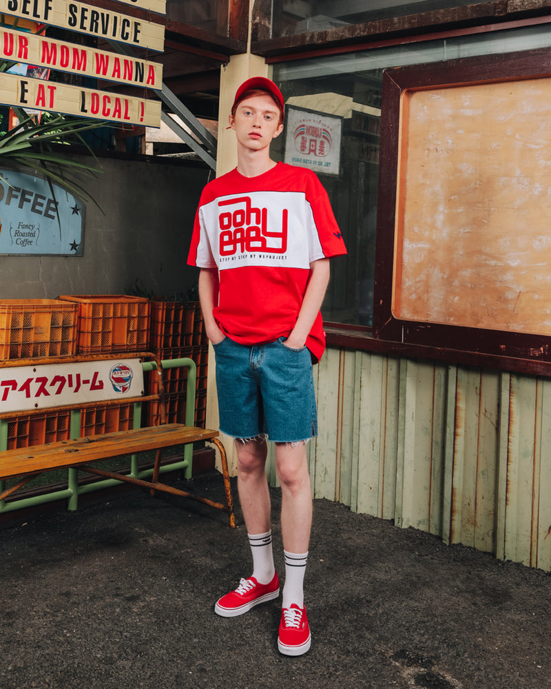 ダブルユーブイプロジェクト(WV PROJECT) BEBE SHORT SLEEVE RED SYST7169