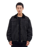 ARCHIVE BOLD (アーカイブボールド) WASHED ZIP JACKET (BLACK)