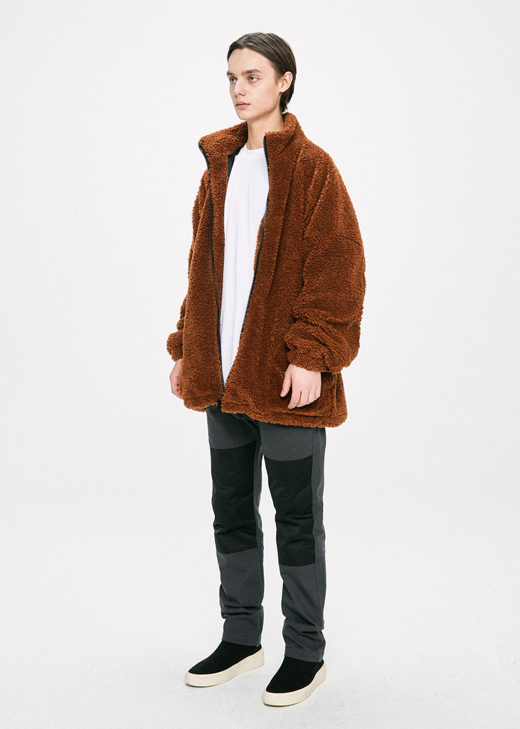ディープリーク(DPRIQUE) OVERSIZED SHEARLING JACKET - BROWN