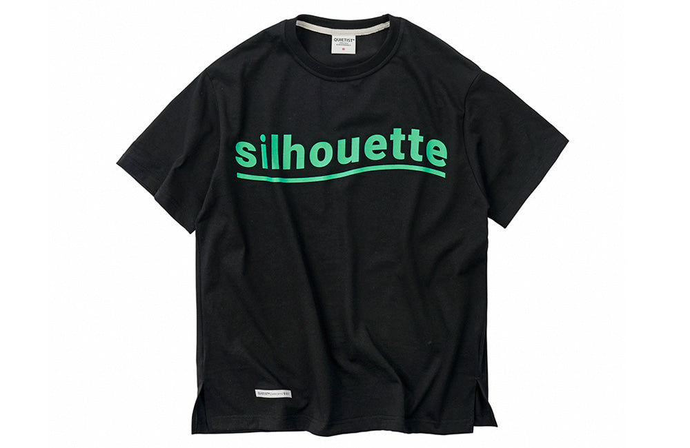 QUIETIST (クワイエティスト) Silhouette Logo T-Shirts (black)