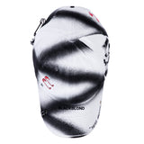 ブラックブロンド(BLACKBLOND) BBD Theast Sprayed Custom Double Visor Cap (White)