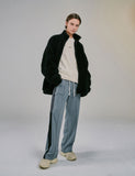 ディープリーク(DPRIQUE) OVERSIZED SHEARLING JACKET - BLACK