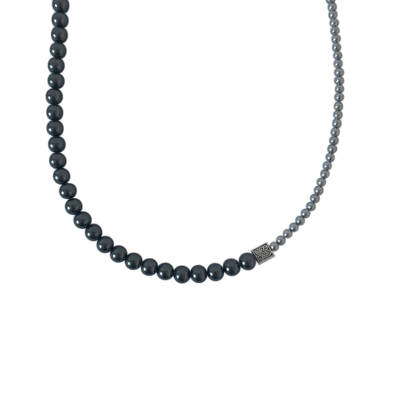 Nff(エヌエフエフ) 	 color mix black pearl necklace